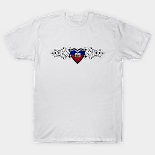 HAITI HEART FLAG T-Shirt